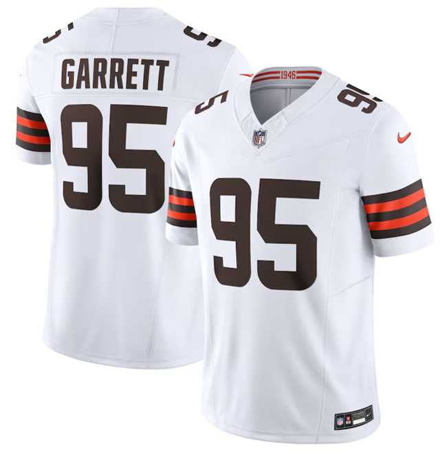 Men & Women & Youth Cleveland Browns #95 Myles Garrett White 2023 F.U.S.E. Vapor Untouchable Limited Football Stitched Jersey,We sell and wholesale Men & Women & Youth Cleveland Browns #95 Myles Garrett White 2023 F.U.S.E. Vapor Untouchable Limited Football Stitched Jersey on line form chian!
